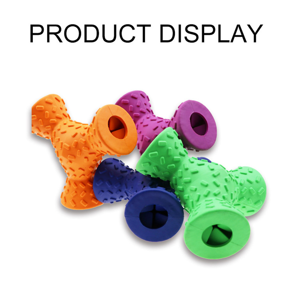 1Pcs Dog Chew Feeding Rubber T - огляд і ціна Rubber Treat Dispensing Dog Toy