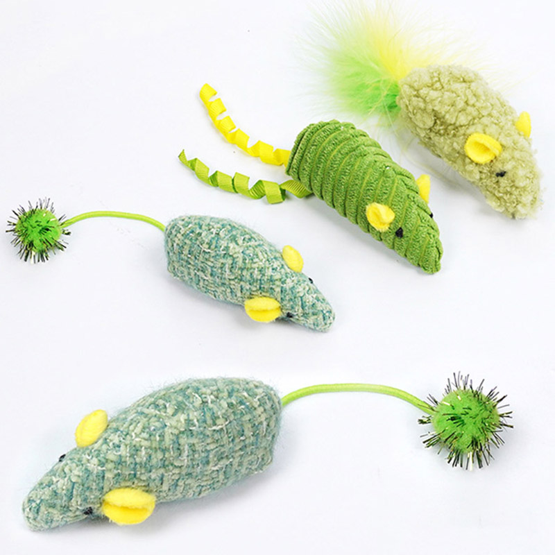 3pcs Realistic Mouse Plush Cat - огляд і ціна Catnip Interactive Plush Mouse