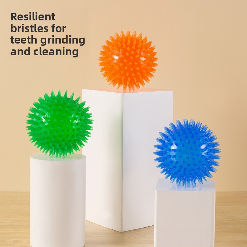 High-Elastic TPR Squeaky Spiky - огляд і ціна Indestructible Dog Chew Toy