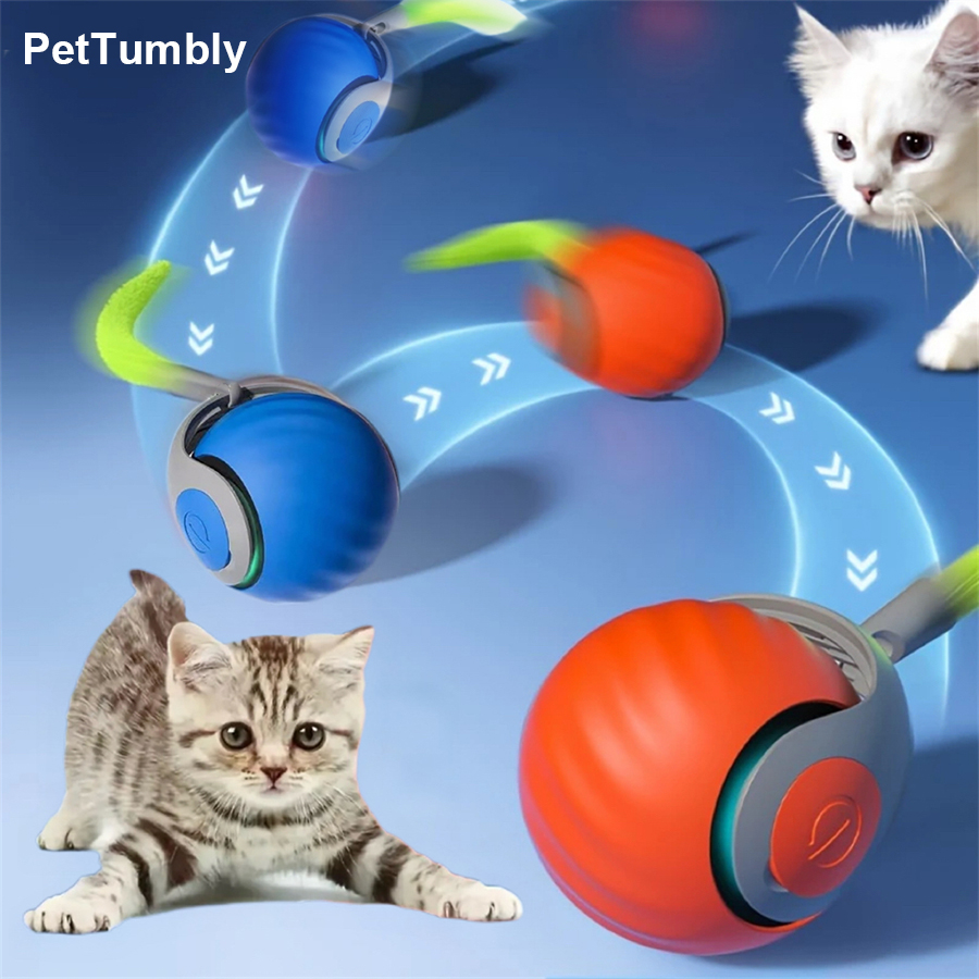 Interactive Cat Toy Ball Autom - огляд і ціна Automatic Moving Dog Ball