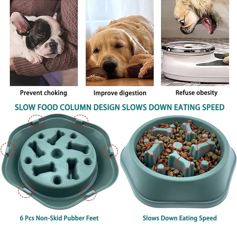 1Pc Slow Feeder Dog Bowl Anti- - огляд і ціна Dog Puzzle Feeder Toy